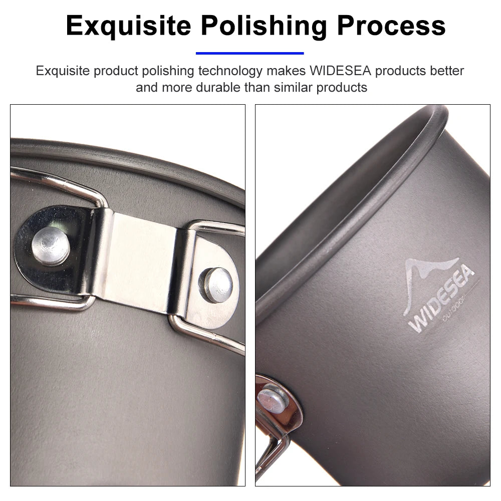 Camping Mug Outdoor Coffee Tea Aluminum Cup Tourism Tableware Picnic Cooking Supplies Equipment Tourist Trekking Hiking